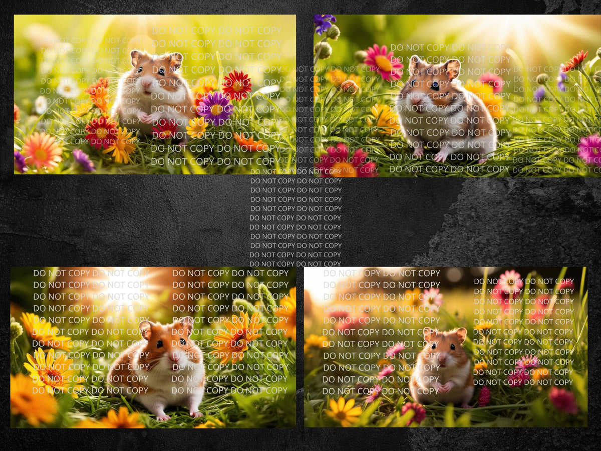 Hamster Digital Art in PDF SVG PNG File Formats