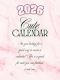 2026 Cute Digital Calendar in file formats SVG JPG PNG PDF