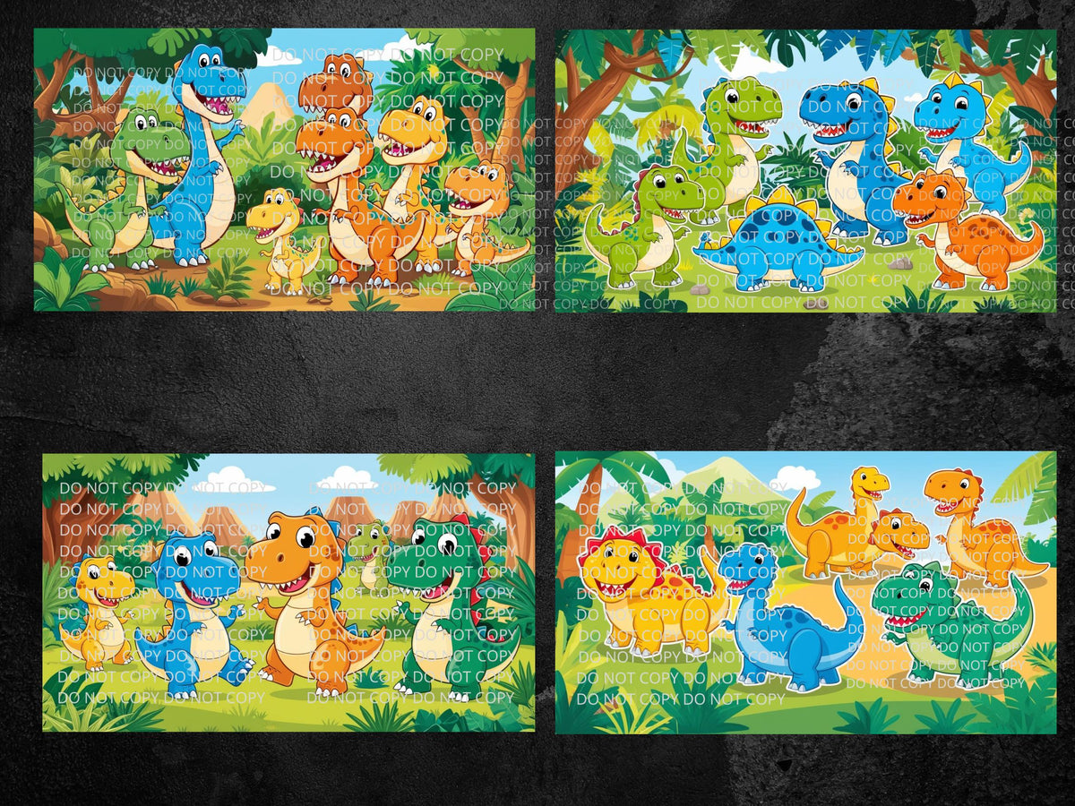 Dino's for Kids Digital Art in PDF SVG PNG File Formats