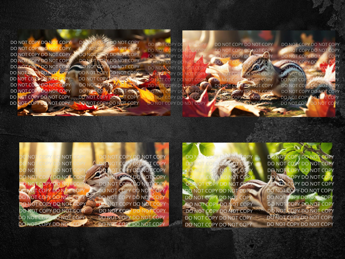 Chipmunk Digital Art in PDF SVG PNG File Formats