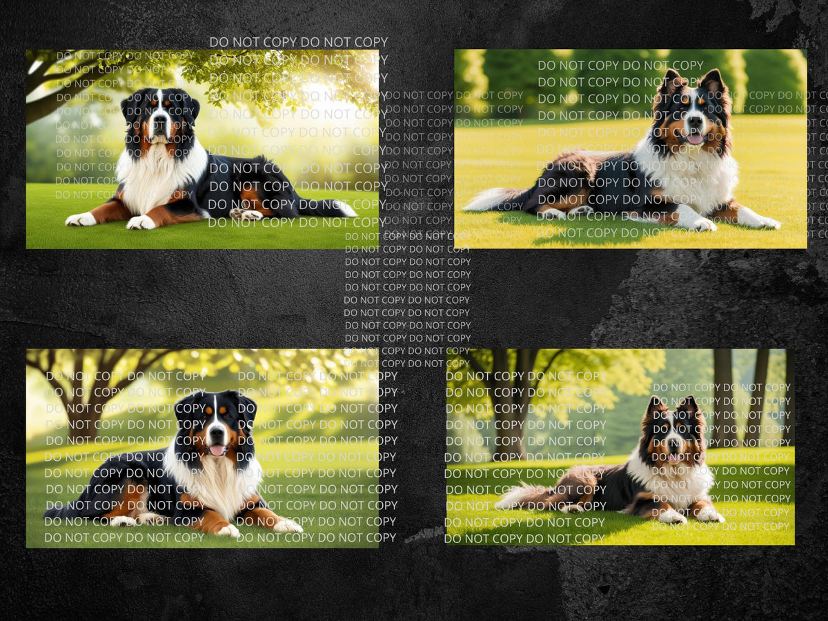 Bernese Mountain Dog Digital Art in PDF SVG PNG File Formats