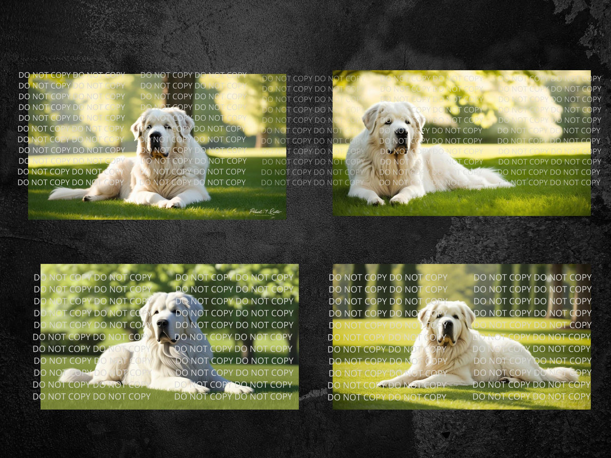 Great Pyrenees Digital Art in PDF SVG PNG File Formats
