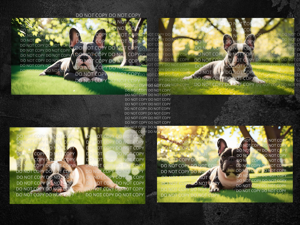 French Bulldog Digital Art in PDF SVG PNG File Formats