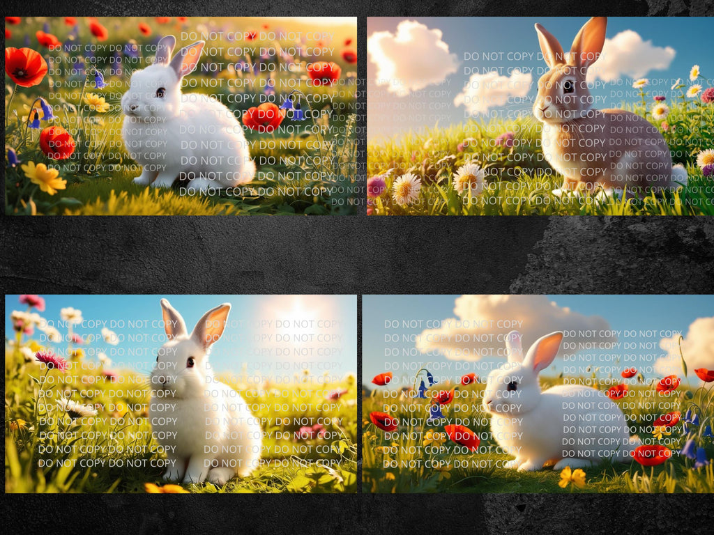 Bunny Digital Art in PDF SVG PNG File Formats