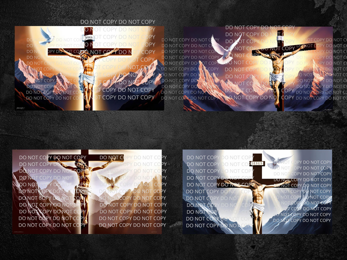 Jesus On Cross Digital Art in PDF SVG PNG File Formats