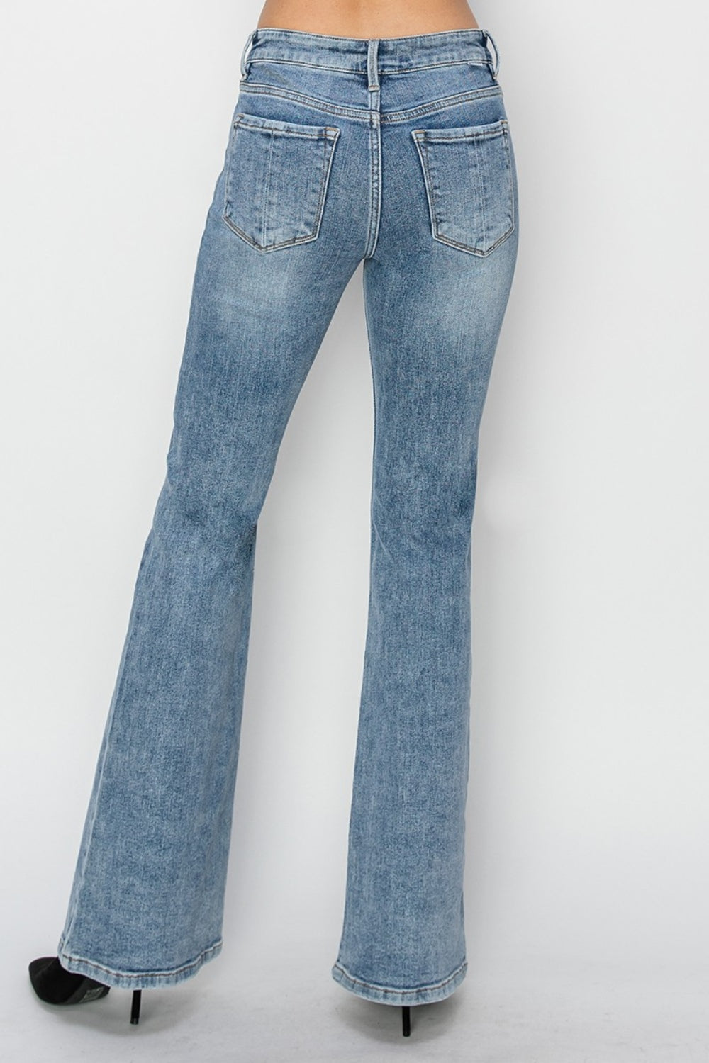 RISEN Full Size Mid Rise Bootcut Jeans *