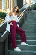 Umgee Full Size Drawstring Wide Leg Pants with Pockets *