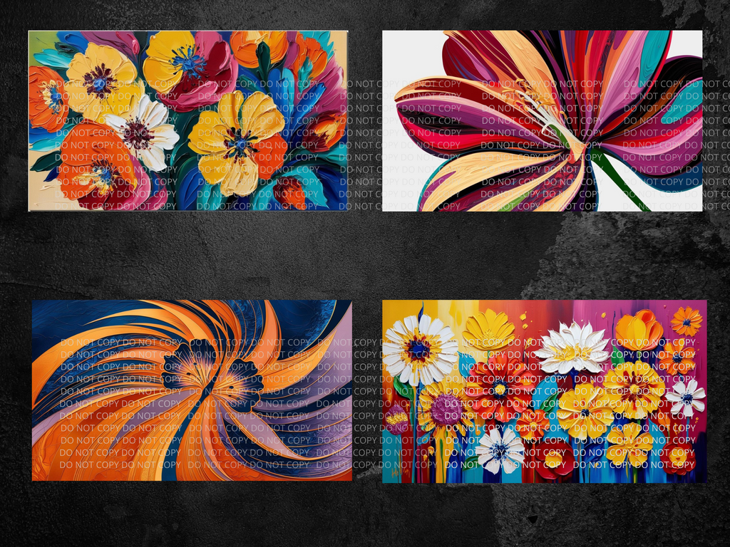 Abstract Flower Digital Art in PDF SVG PNG File Formats