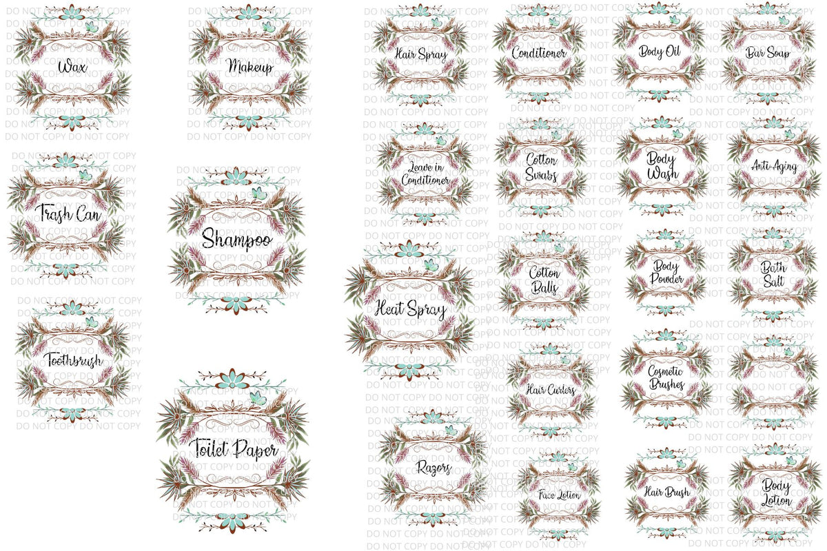 Bathroom Digital Files PNG SVG PDF JPG Format