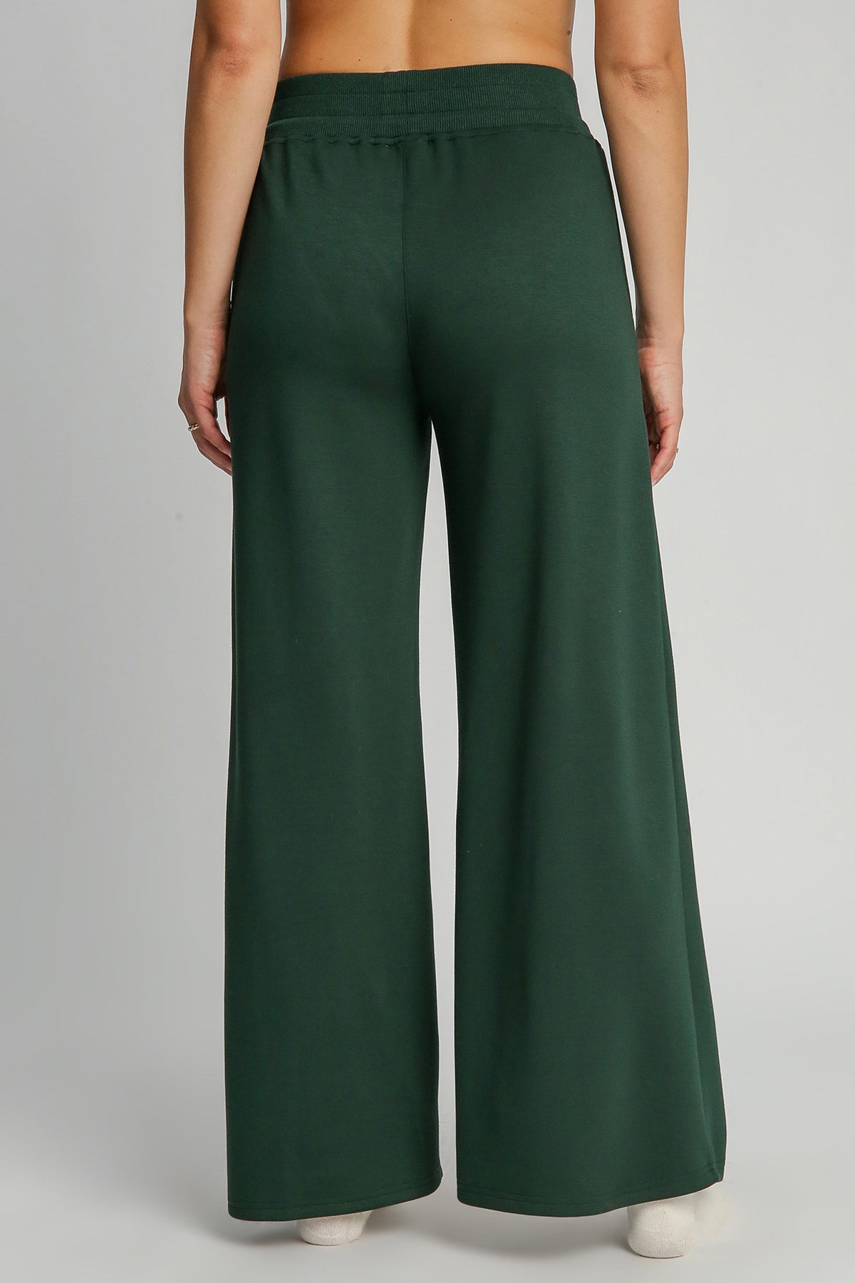 Umgee Full Size Drawstring Wide Leg Pants with Pockets *