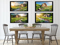 Log Cabin Digital Art in PDF SVG PNG File Formats