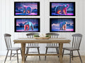 Polar Bear Neon Digital Art in PDF SVG PNG File Formats
