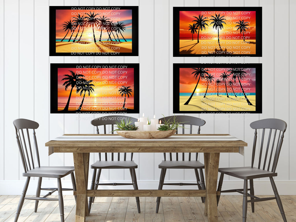 Palm Trees Digital Art in PDF SVG PNG File Formats