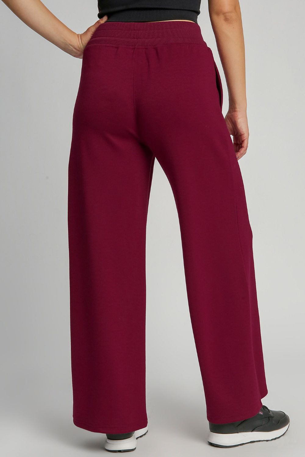 Umgee Full Size Drawstring Wide Leg Pants with Pockets *