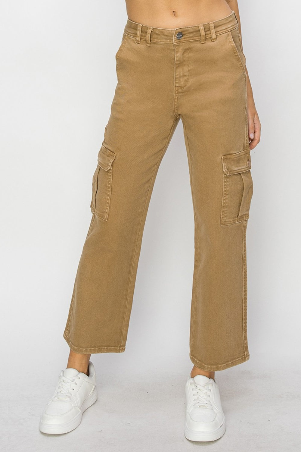 Risen Full Size High Rise Cargo Jeans *