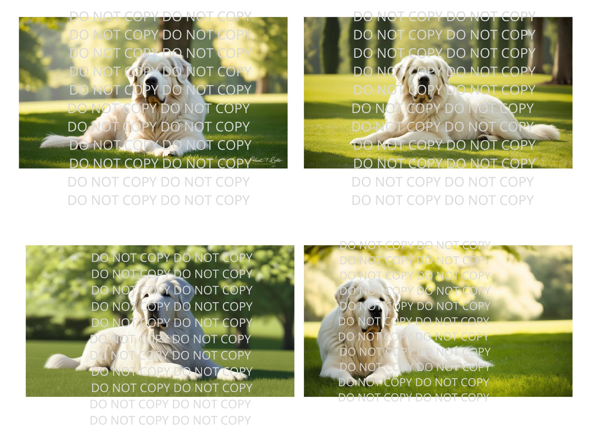 Great Pyrenees Digital Art in PDF SVG PNG File Formats