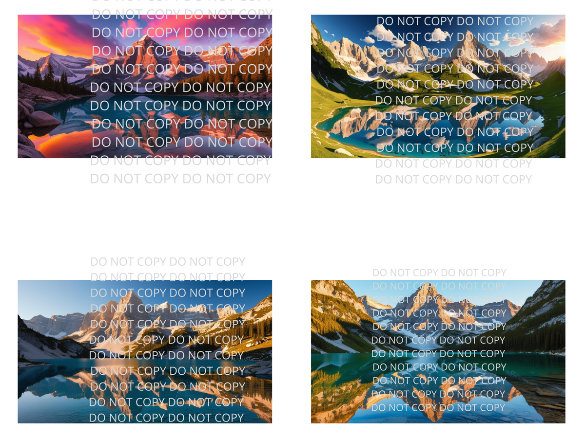 Mountain and Lake View Digital Art in SVG PNG File Formats