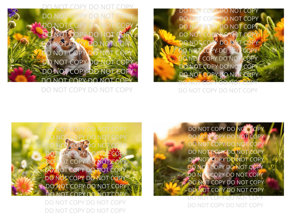 Hamster Digital Art in PDF SVG PNG File Formats
