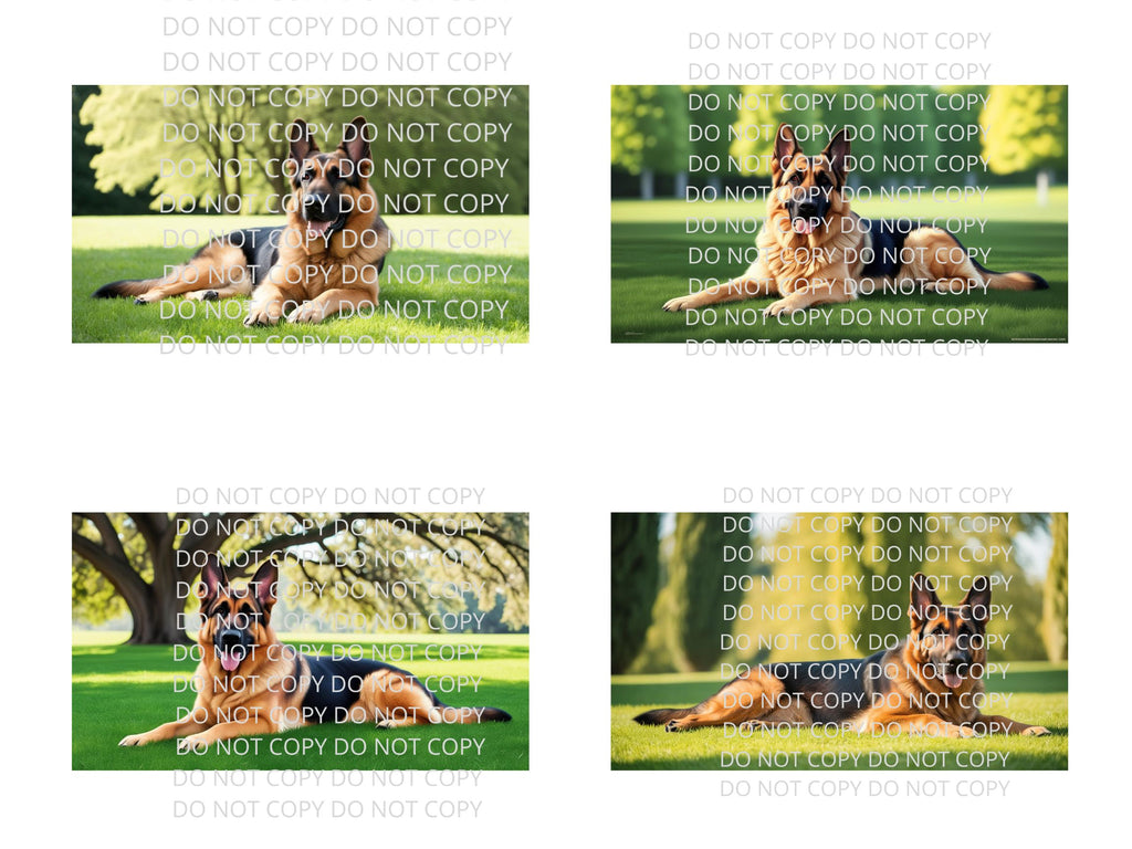 German Shepard Digital Art in PDF SVG PNG File Formats