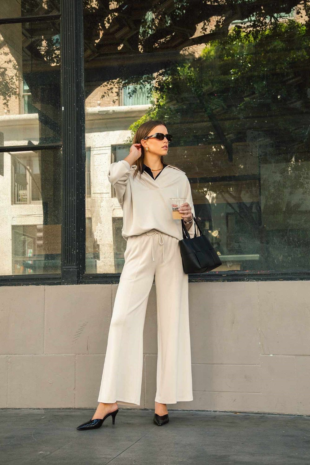 Umgee Full Size Drawstring Wide Leg Pants with Pockets *