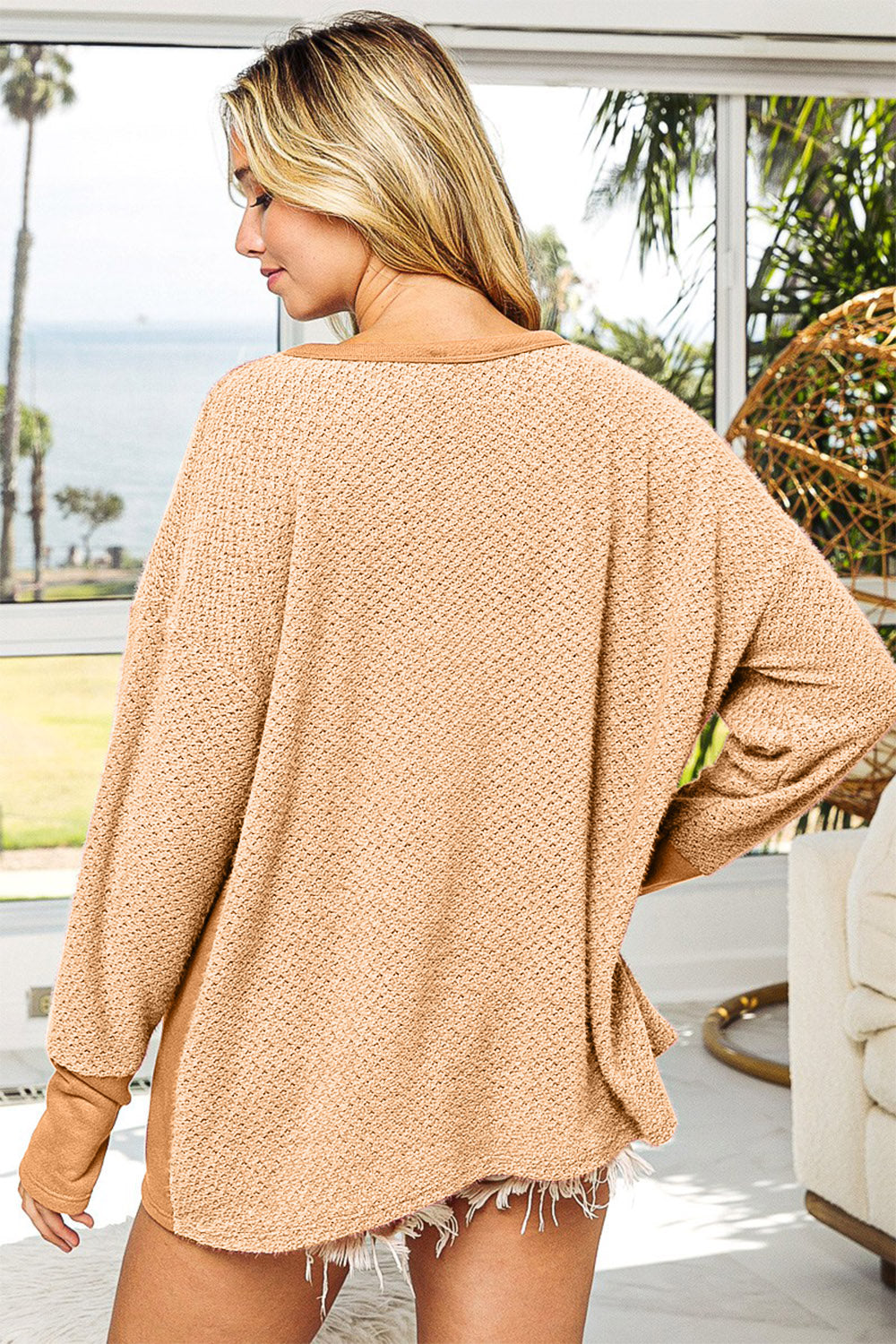 BiBi Thumb Opening Long Sleeve Top with Kangaroo Pocket - Brand BiBi