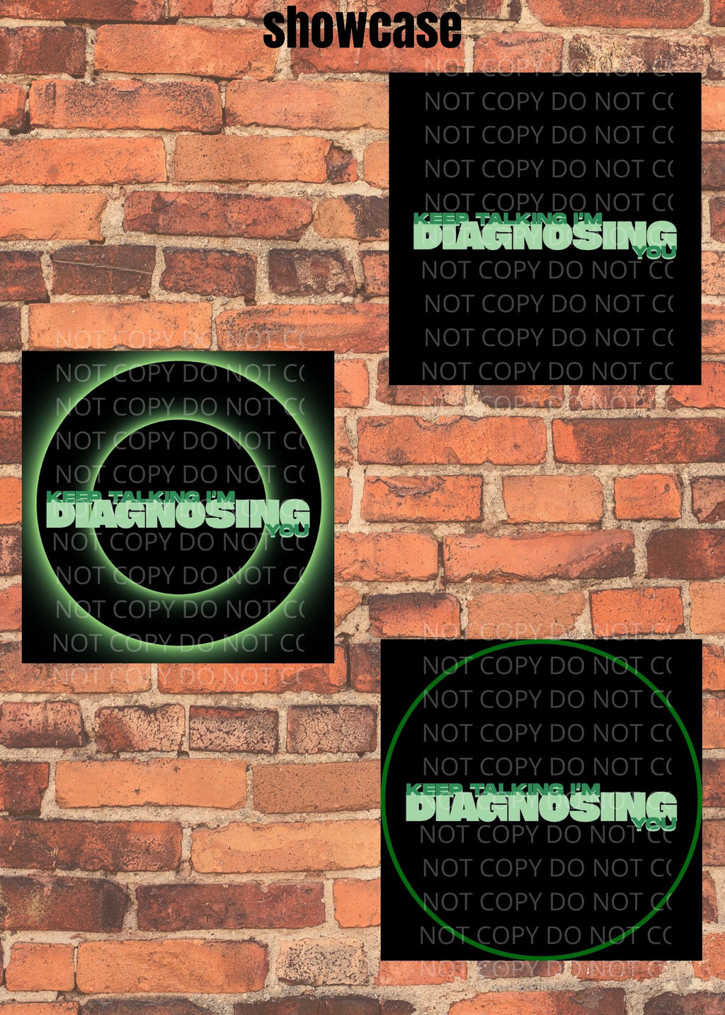 "Keep Talking I'm Diagnosing You" Printable Sticker Collection – 17 Multi-Style Sheets, 6 High-Quality File Formats Instant Download