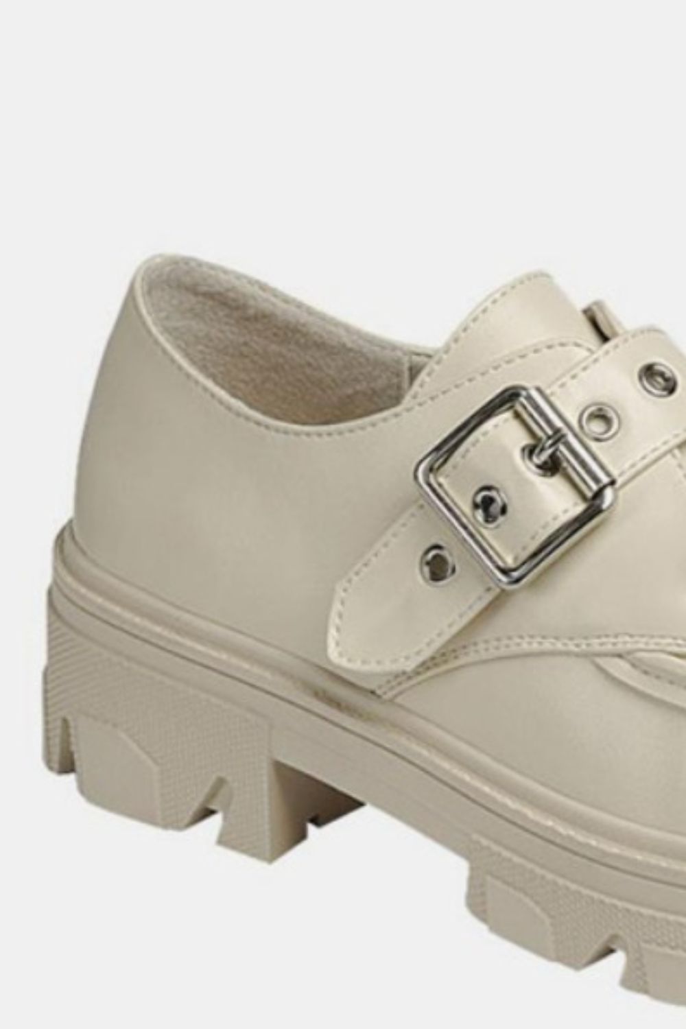 Forever Link Buckled Platform Lug Sole Loafers *