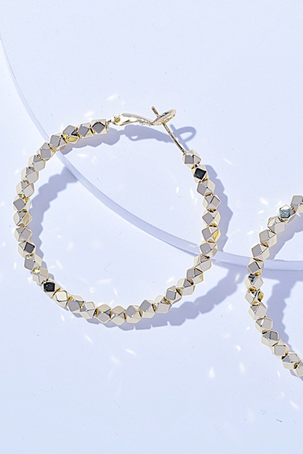 Vvan Alloy Hoop Earrings *