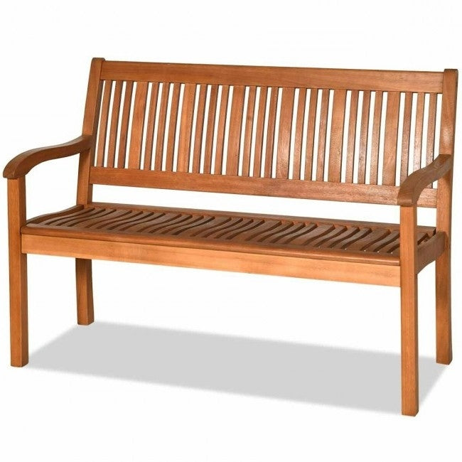 FarmHome Slatted 2 Seater Garden Eucalyptus Bench *