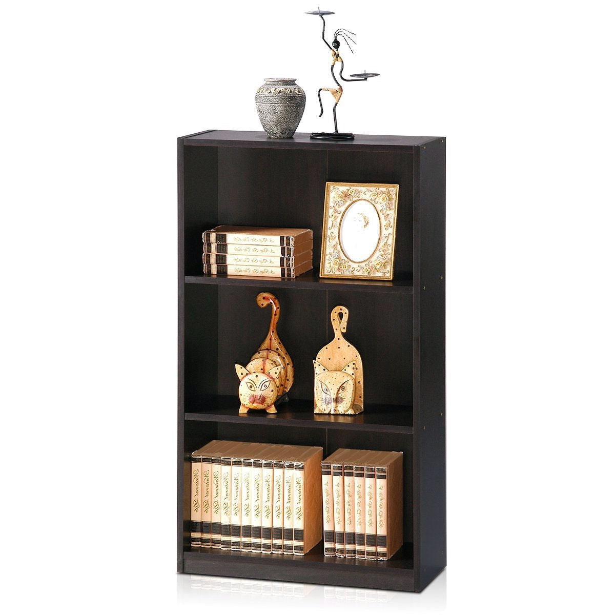 Modern 3-Shelf Bookcase