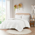 Ivory Pompom Microfiber Comforter Set