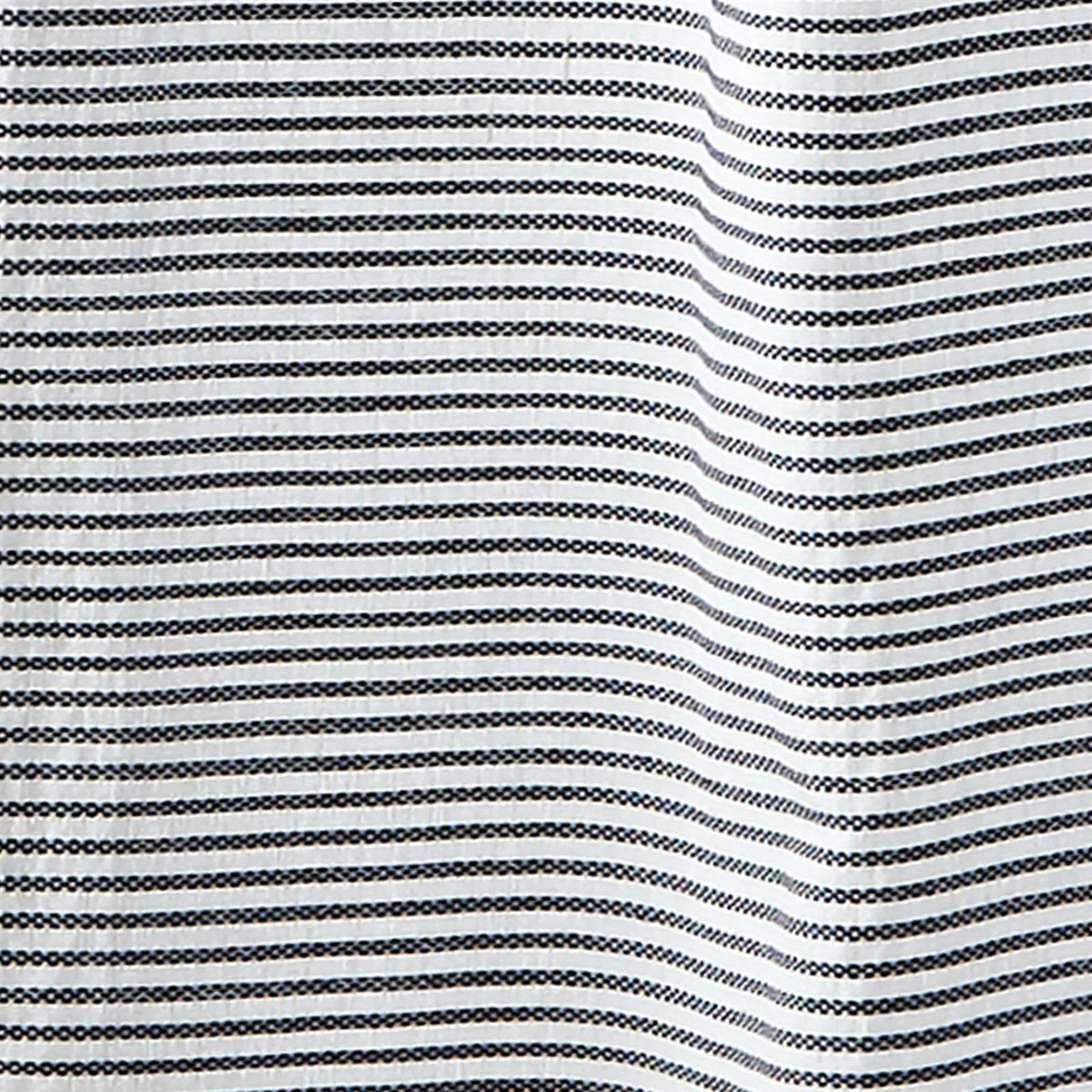 72-inch Stripes Cotton Shower Curtain with Tassels