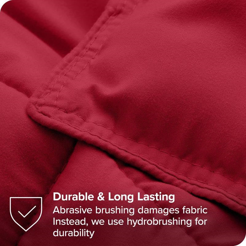 Down Alternative Comforter Set in Red