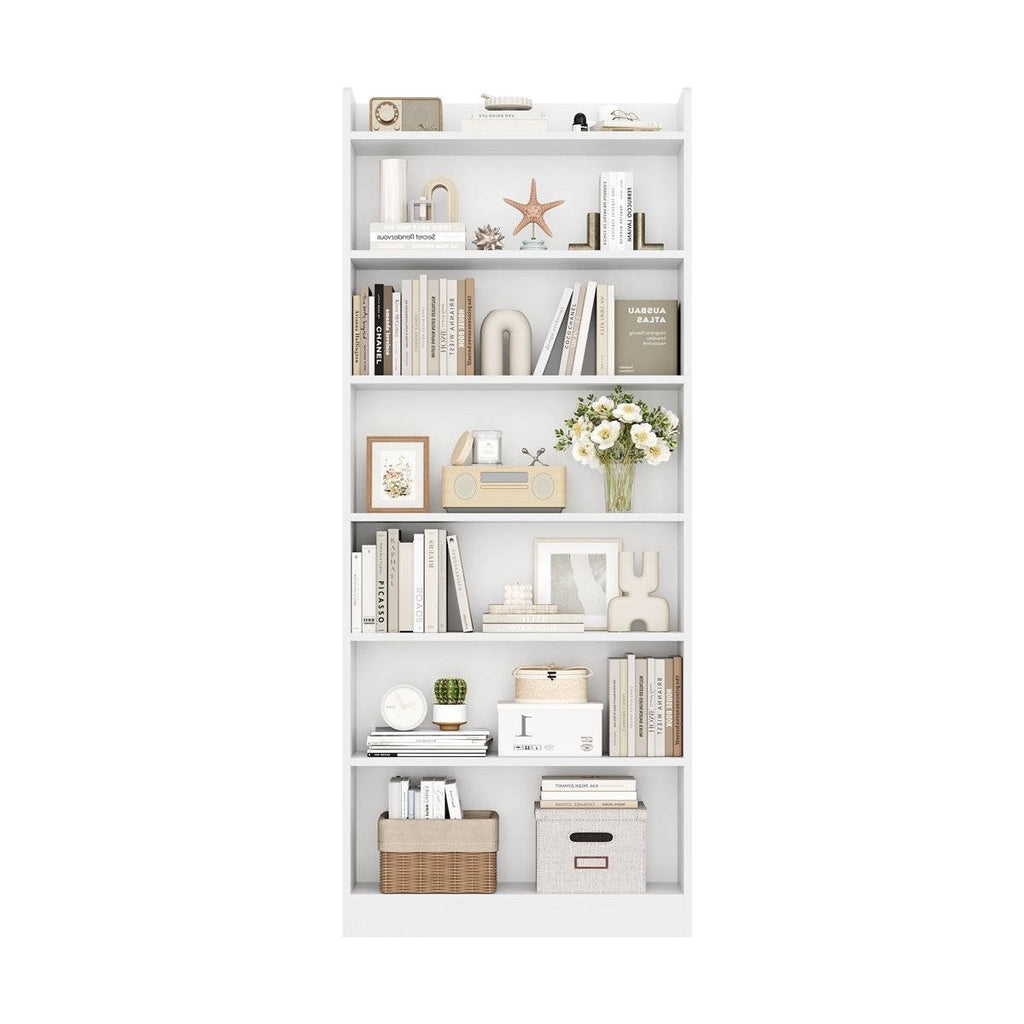 7-Tier Tall Modern Bookcase Space-Saving Storage Shelf