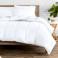 Super Soft Microfiber Down Alternative Comforter Set White