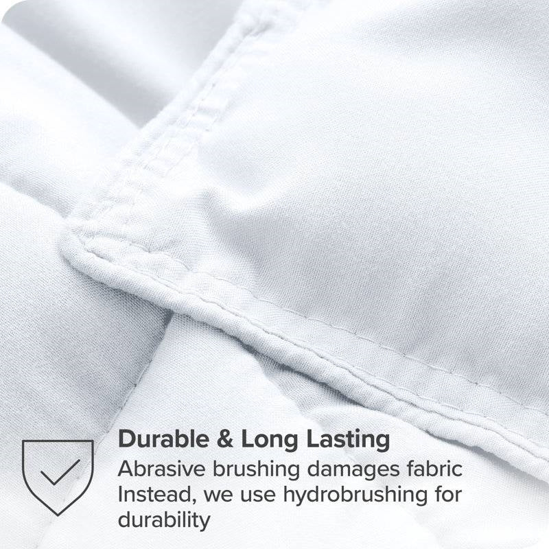 Super Soft Microfiber Down Alternative Comforter Set White