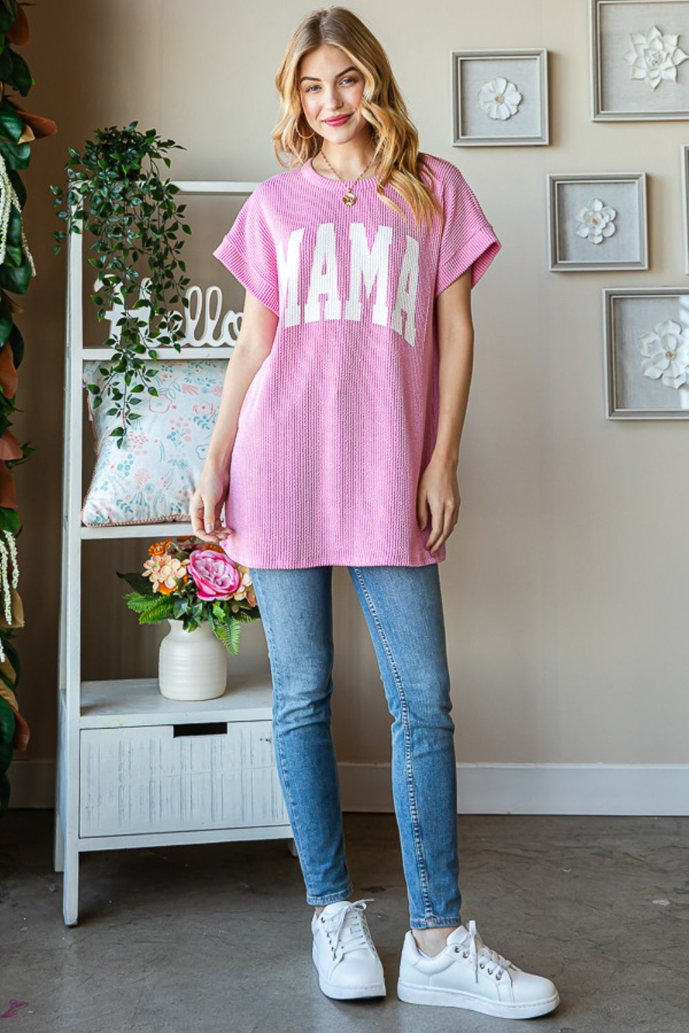 Heimish Full Size Letter Graphic Short Sleeve T-Shirt *