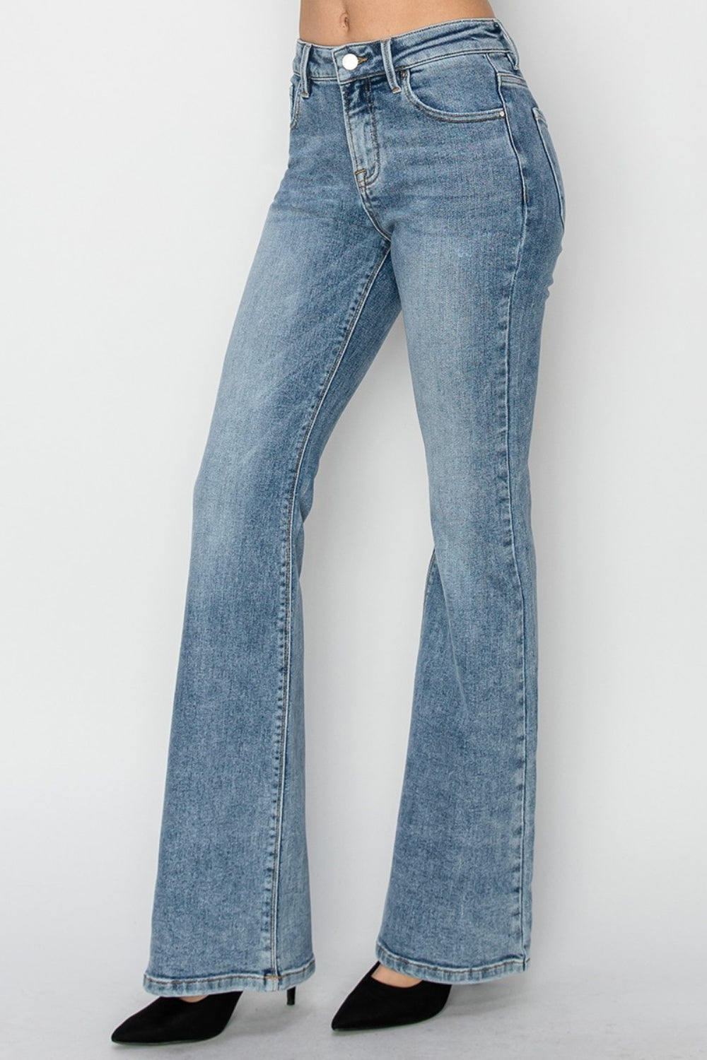RISEN Full Size Mid Rise Bootcut Jeans *
