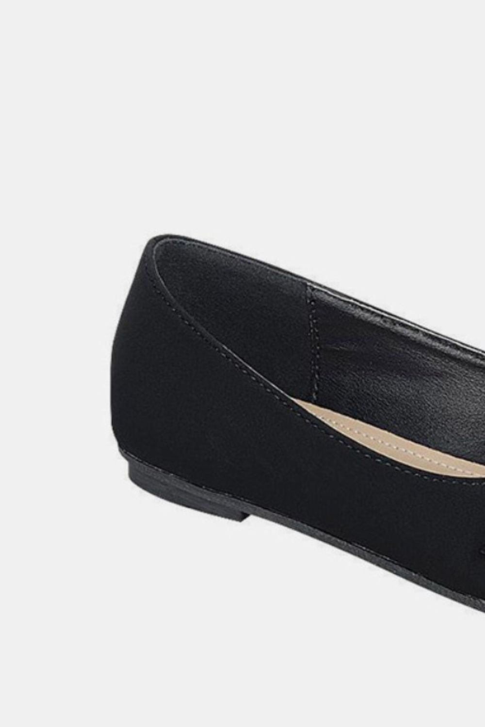 Forever Link Slip On Rhinestone Buckle Ballet Flats *