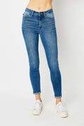 Judy Blue Full Size Cuffed Hem Skinny Jeans *