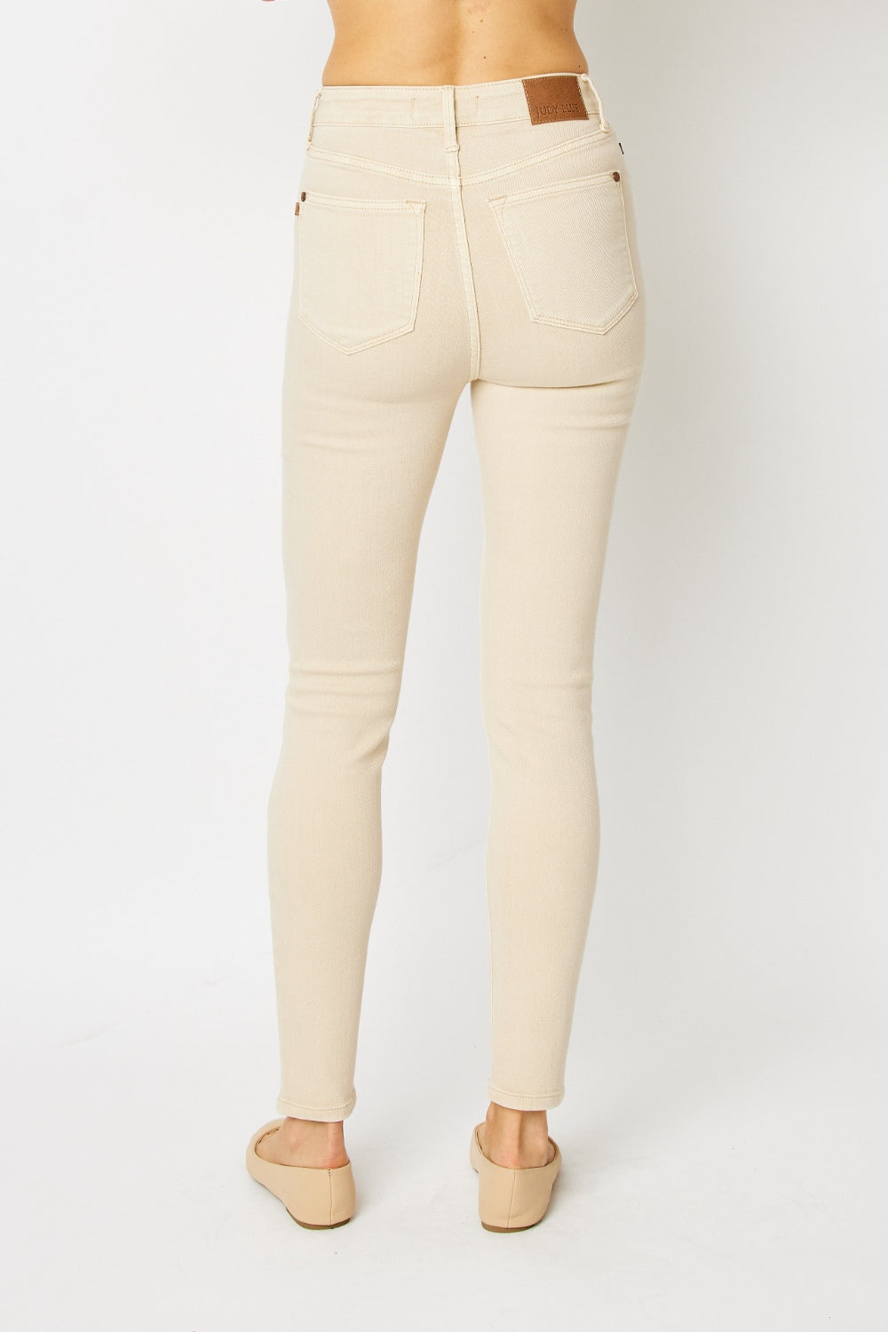Judy Blue Full Size Garment Dyed Tummy Control Skinny Jeans *