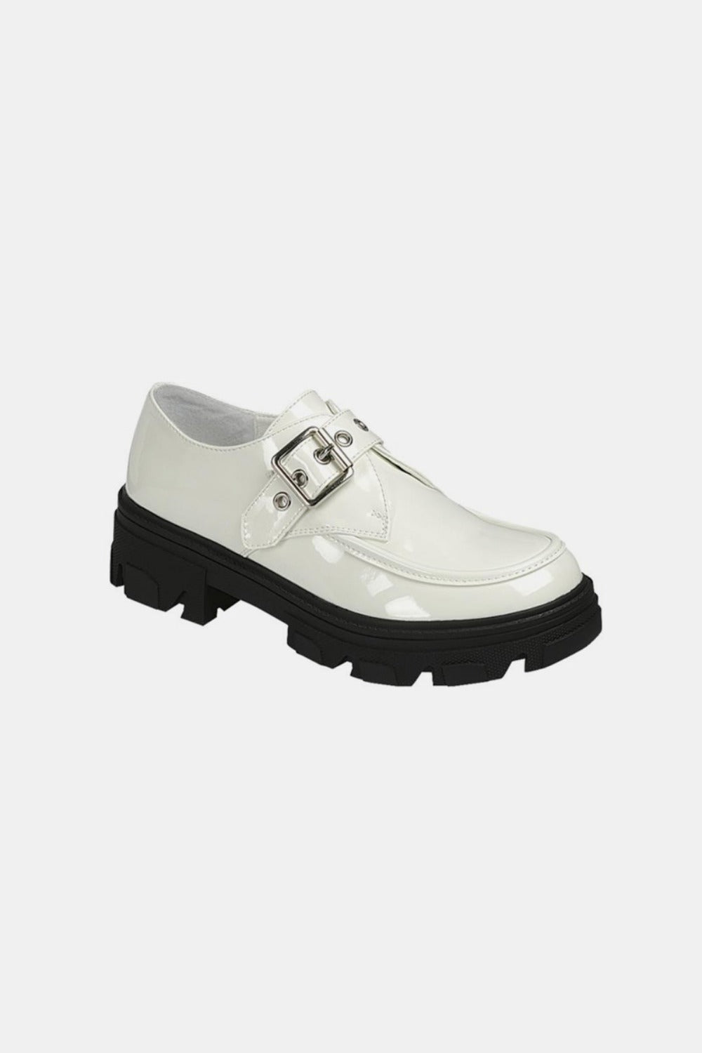 Forever Link Buckled Platform Lug Sole Loafers *