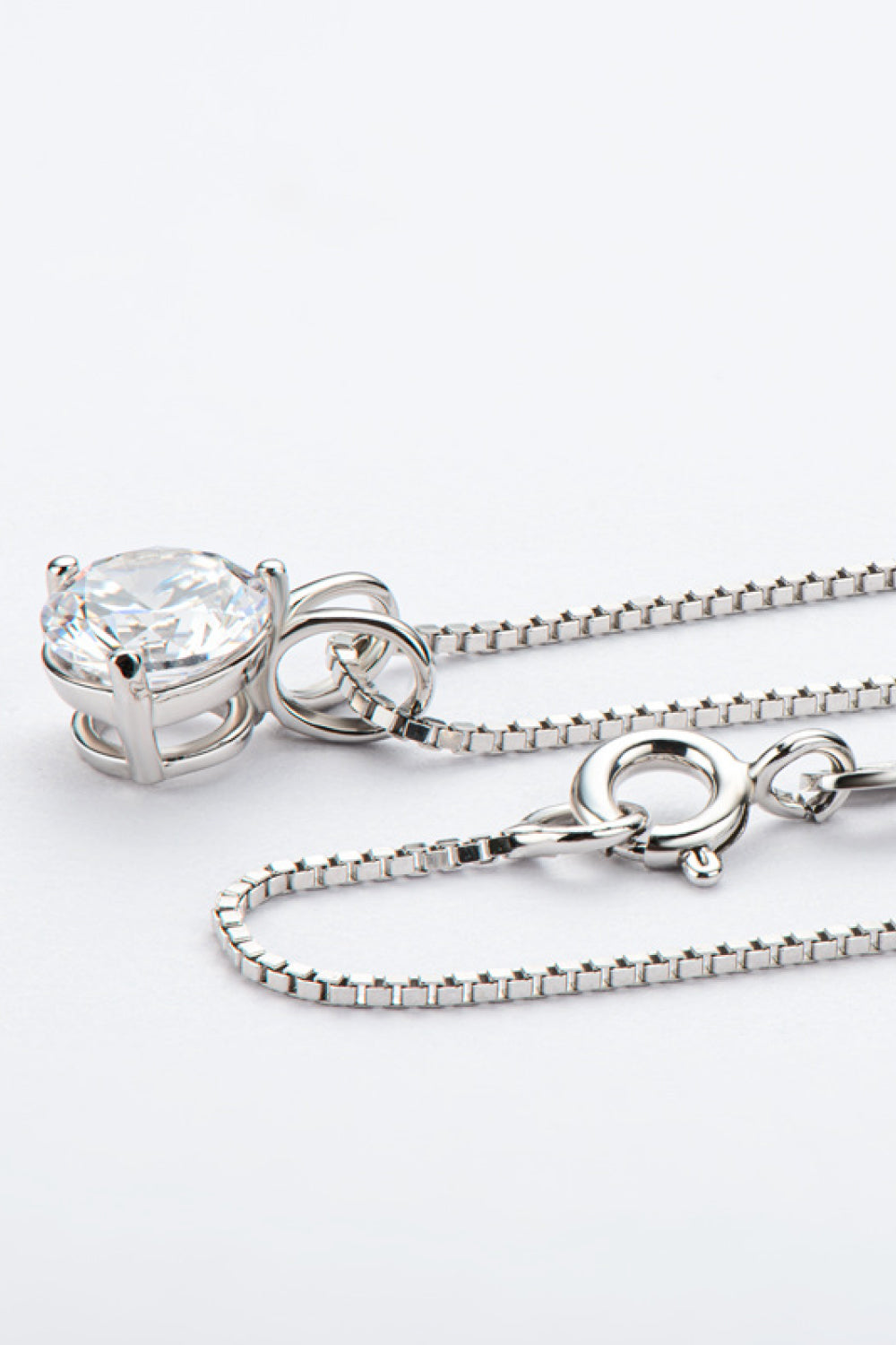 Adored Show Off 1 Carat Moissanite Pendant Necklace *