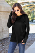 Basic Bae Full Size Round Neck Long Sleeve T-Shirt *