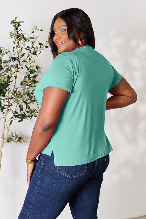 Basic Bae Full Size Round Neck Short Sleeve T-Shirt *