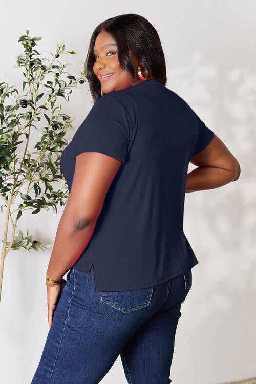 Basic Bae Full Size Round Neck Short Sleeve T-Shirt *