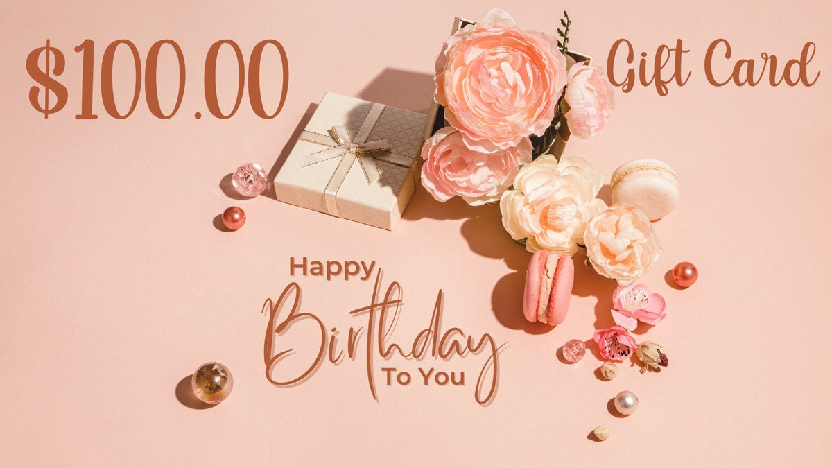 Floral Birthday Gift Card  *