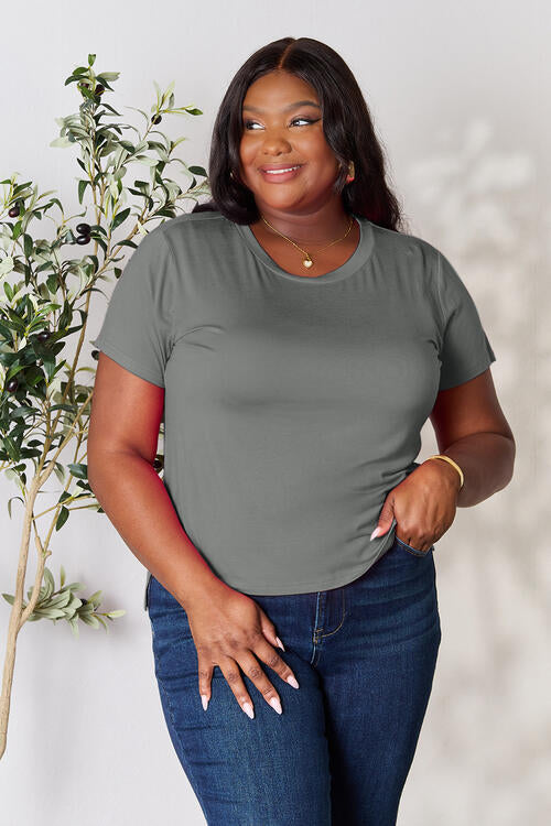 Basic Bae Full Size Round Neck Short Sleeve T-Shirt *
