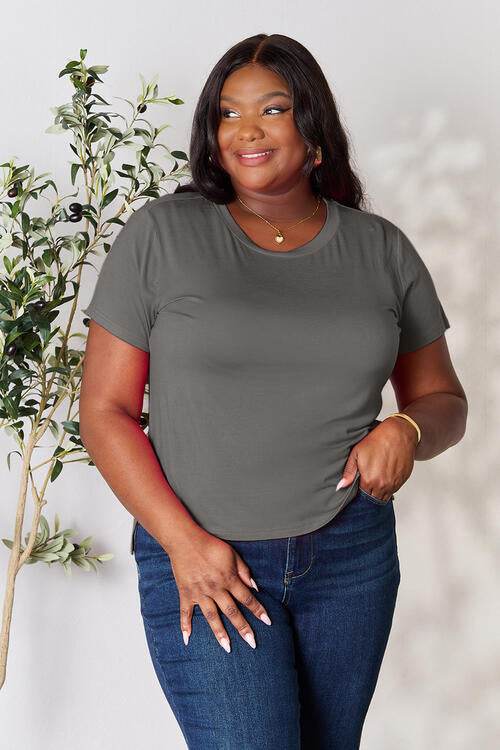 Basic Bae Full Size Round Neck Short Sleeve T-Shirt *