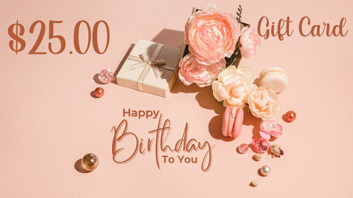 Floral Birthday Gift Card  *